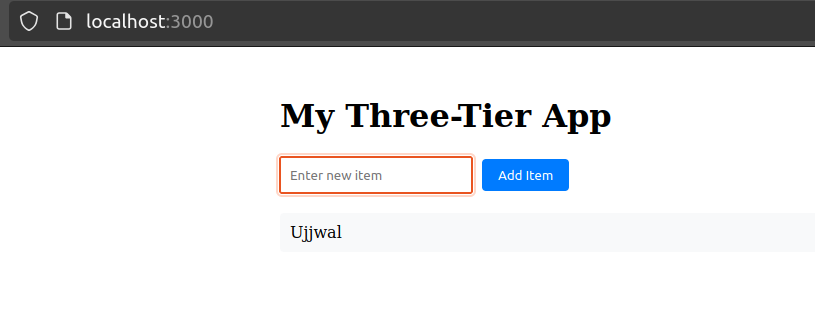 Docker 3-Tier Application